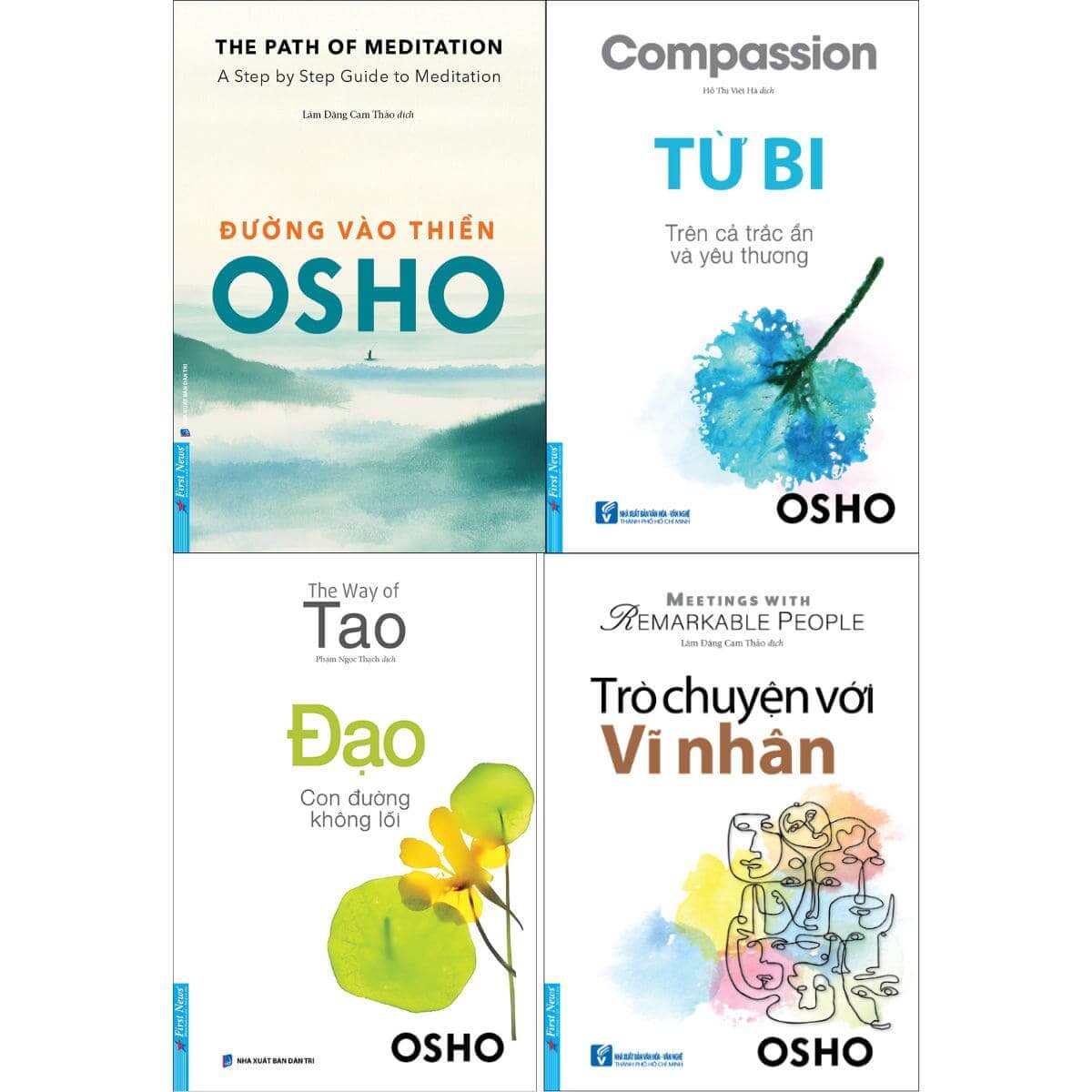 Combo Sách Osho Bộ 4 Cuốn - Combo Sách Thiền Tâm Linh Nội Tâm