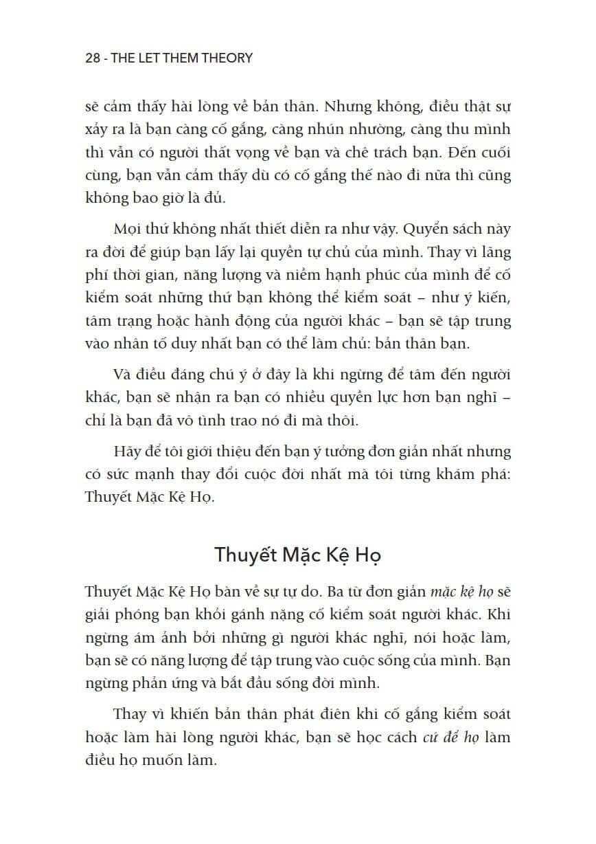 Thuyết Mặc Kệ Họ – Bí Quyết Giải Thoát Bản Thân Khỏi Áp Lực Của Người Khác
