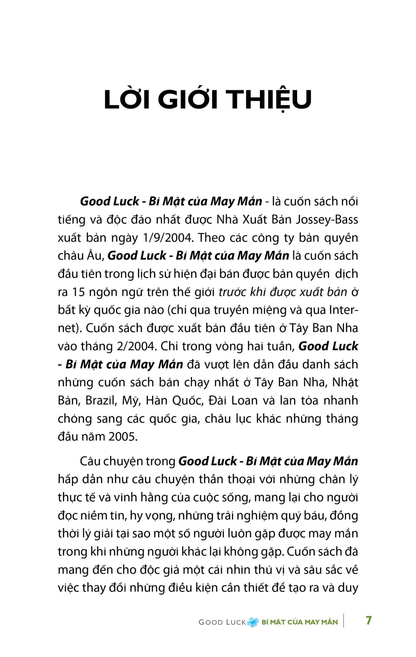 Bí Mật Của May Mắn - Cuốn Sách Đi Tìm Sự May Mắn Hay Nhất Mọi Thời Đại