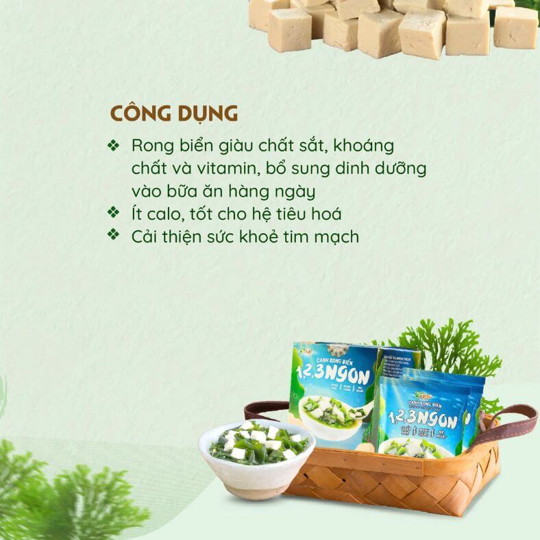 Canh Dưỡng Sinh Rong Biển Giàu Chất Dinh Dưỡng Là món ăn rất giàu dưỡng chất, tốt cho hệ tiêu hóa, giàu chất dinh dưỡng, ít calo, cải thiện sức khỏe tim mạch.