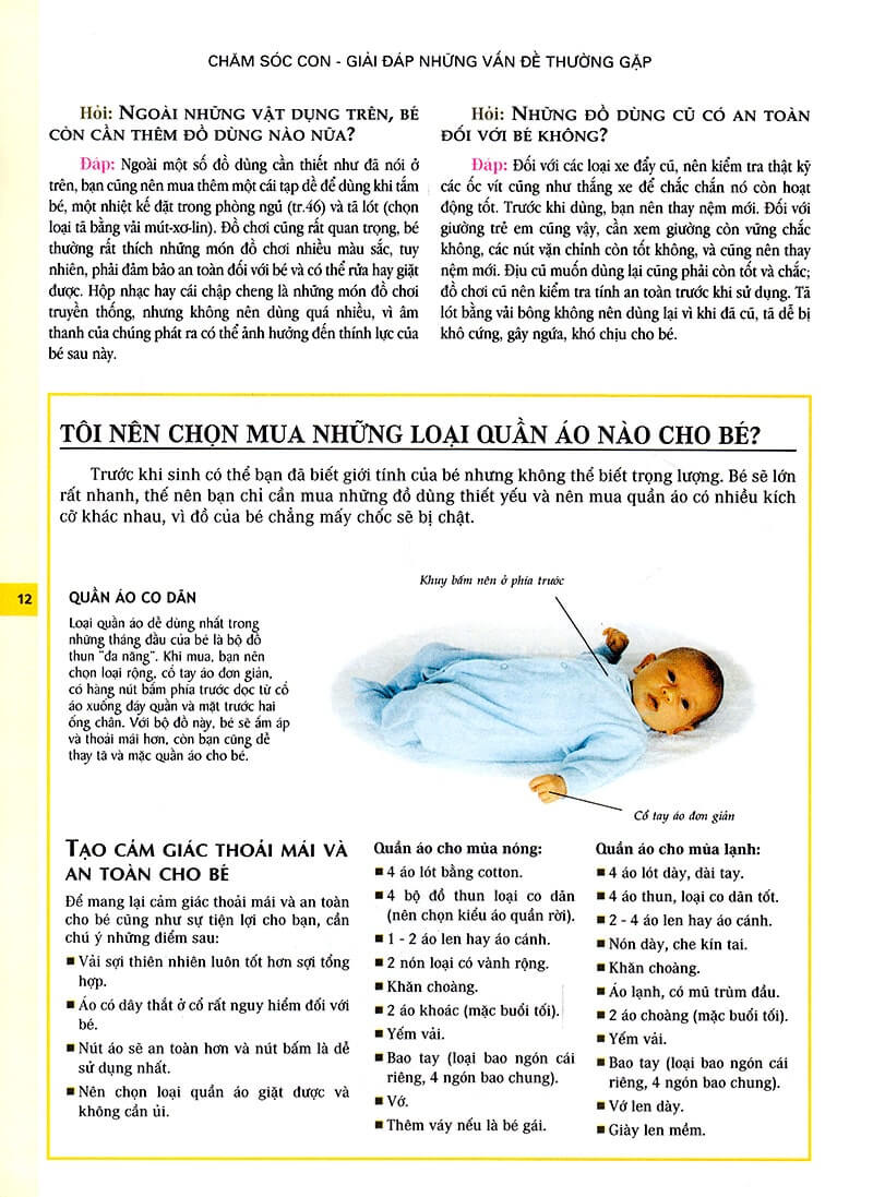 Chăm Sóc Con Giải Đáp Những Vấn Đề Thường Gặp là cẩm nang hữu ích dành của cha mẹ, giải quyết những vấn đề thực tế trong quá trình chăm sóc nuôi dưỡng trẻ nhỏ