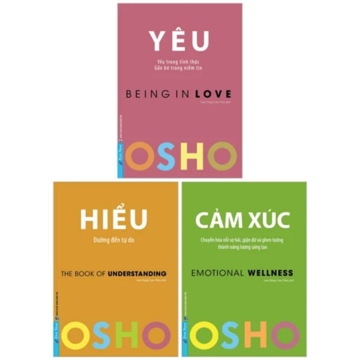 Combo Sách Osho Bộ 3 Cuốn - Combo Cảm Xúc Yêu Hiểu