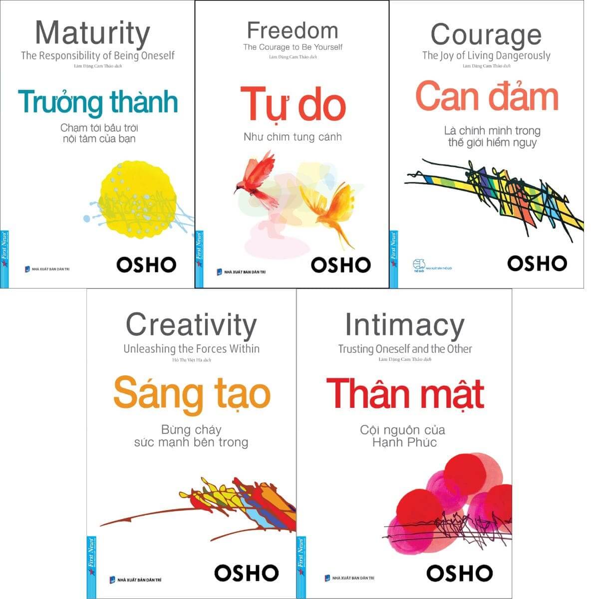 Combo Sách Osho Bộ 5 Cuốn - Combo Sách Phát Triển Bản Thân Sống Tỉnh Thức