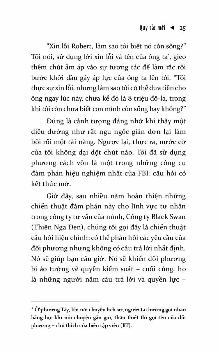 Đừng Bao Giờ Chia Đôi Lợi Ích Trong Mọi Cuộc Đàm Phán – Nghệ Thuật Đàm Phán Đỉnh Cao Từ Chuyên Gia FBI