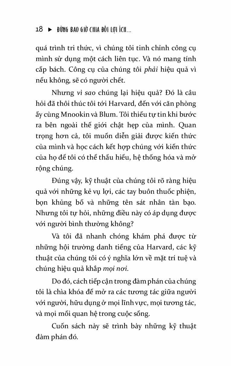 Đừng Bao Giờ Chia Đôi Lợi Ích Trong Mọi Cuộc Đàm Phán – Nghệ Thuật Đàm Phán Đỉnh Cao Từ Chuyên Gia FBI