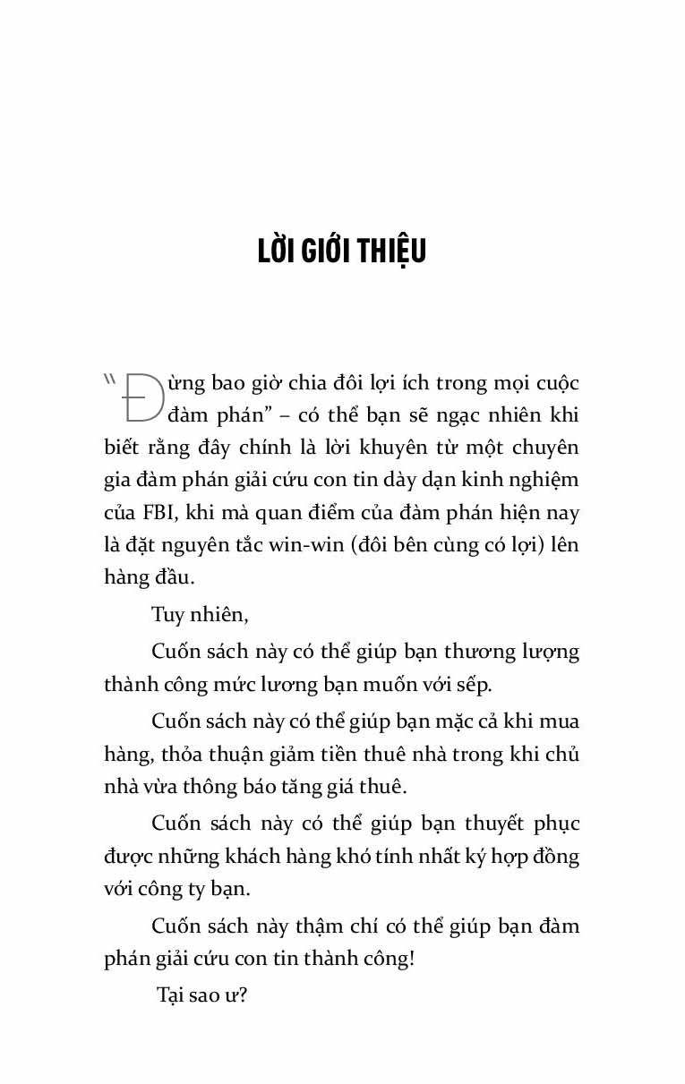 Đừng Bao Giờ Chia Đôi Lợi Ích Trong Mọi Cuộc Đàm Phán – Nghệ Thuật Đàm Phán Đỉnh Cao Từ Chuyên Gia FBI