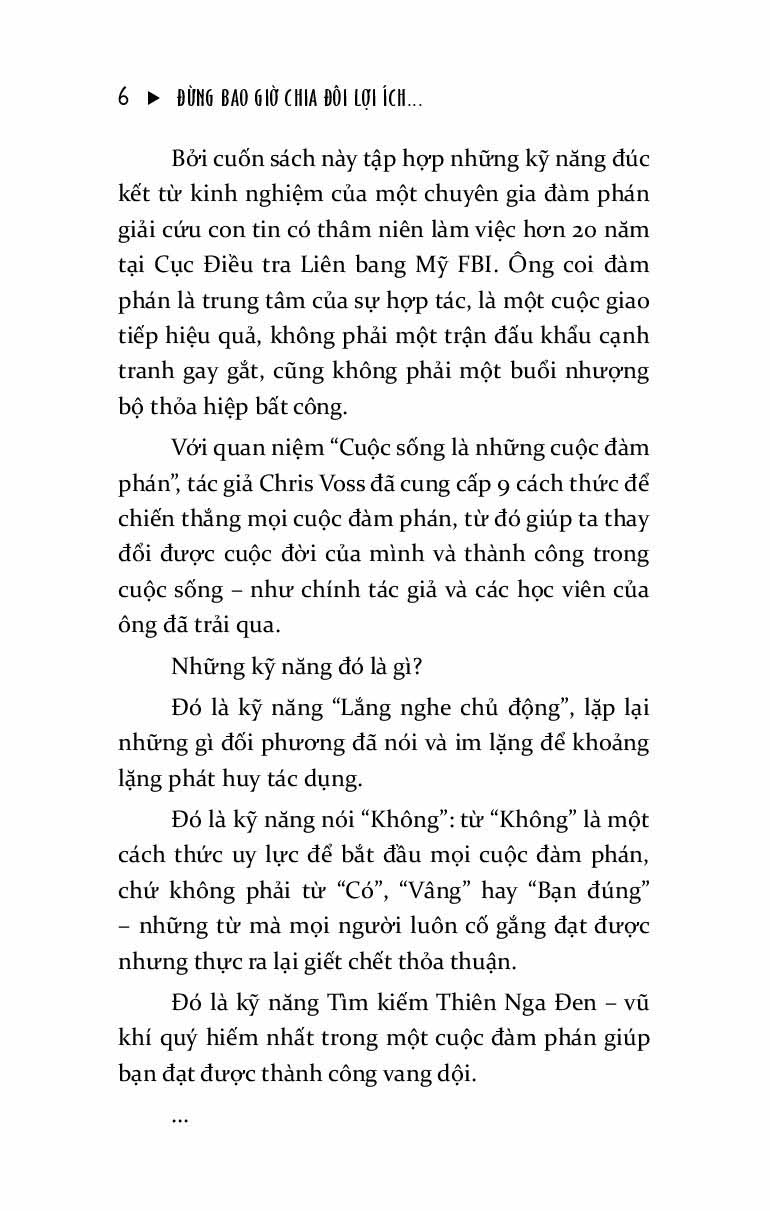 Đừng Bao Giờ Chia Đôi Lợi Ích Trong Mọi Cuộc Đàm Phán – Nghệ Thuật Đàm Phán Đỉnh Cao Từ Chuyên Gia FBI