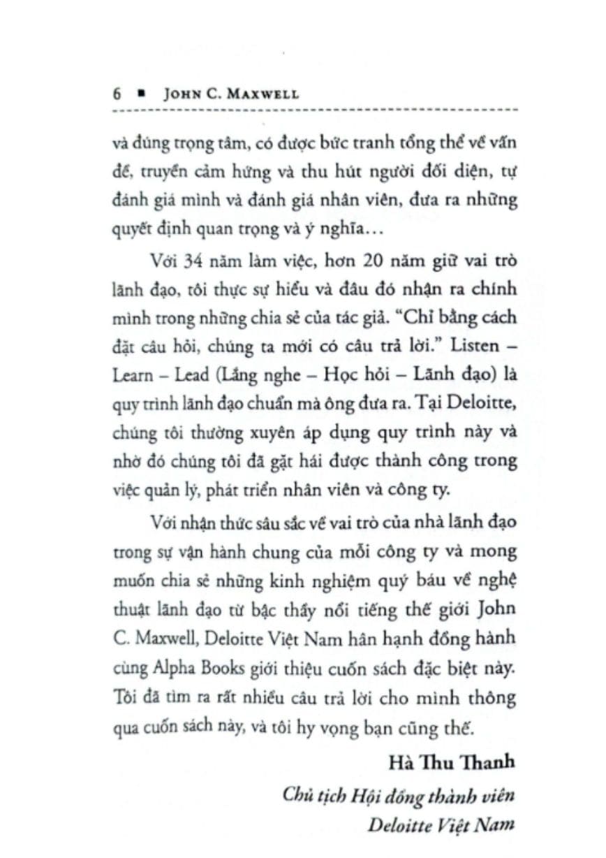 Lãnh Đạo Giỏi Hỏi Câu Hỏi Hay
