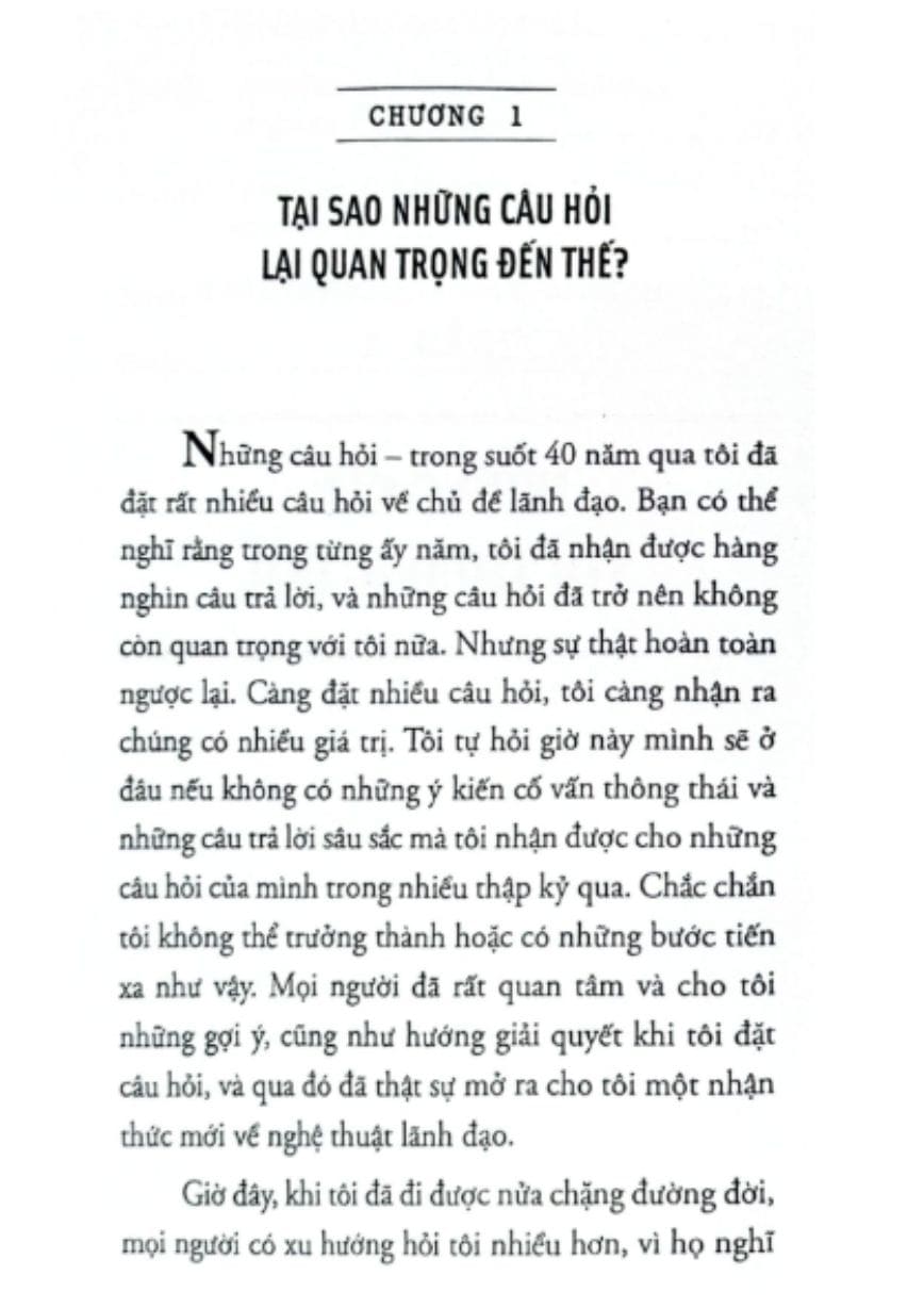 Lãnh Đạo Giỏi Hỏi Câu Hỏi Hay
