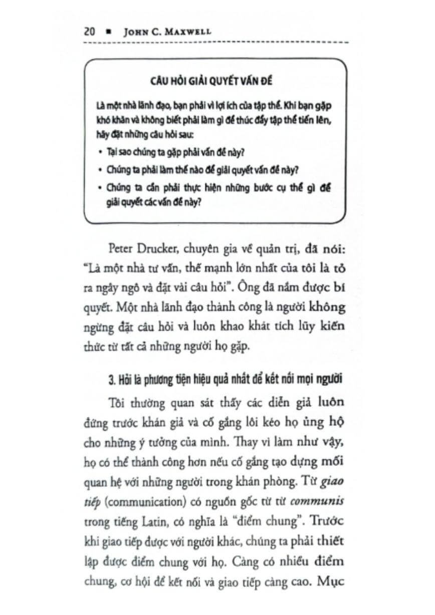 Lãnh Đạo Giỏi Hỏi Câu Hỏi Hay