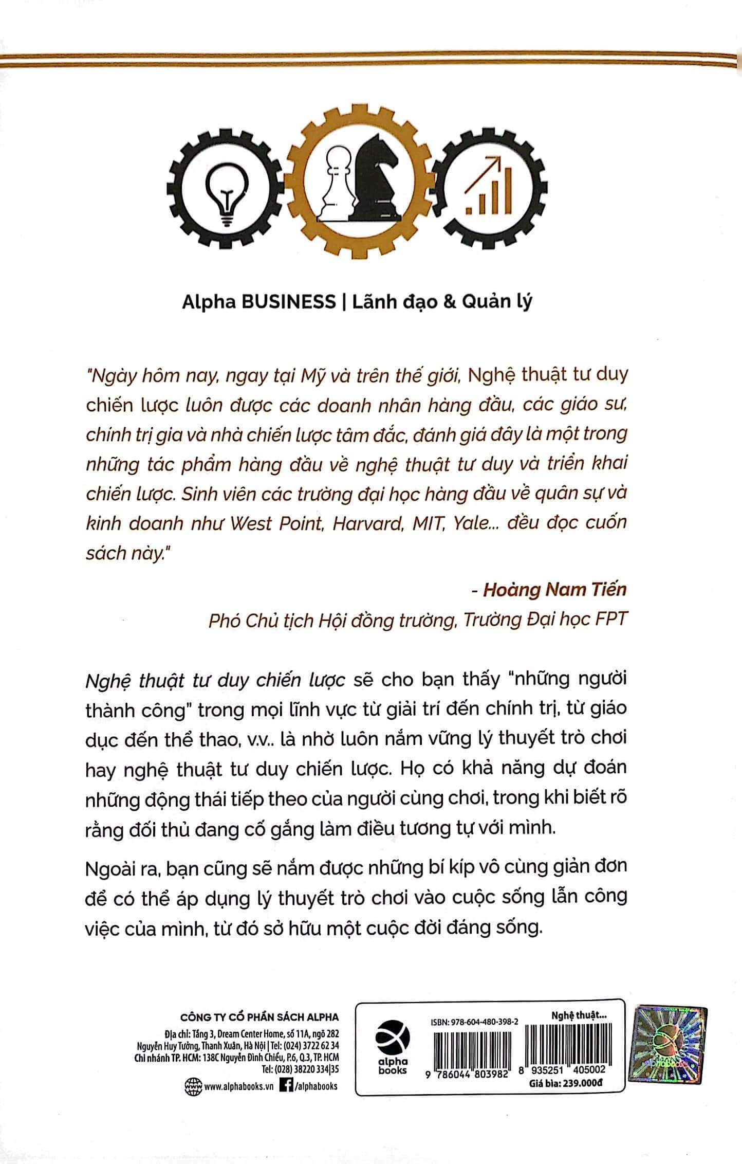 Nghệ Thuật Tư Duy Chiến Lược – Ứng Dụng Của Lý Thuyết Trò Chơi Trong Công Việc Và Cuộc Sống