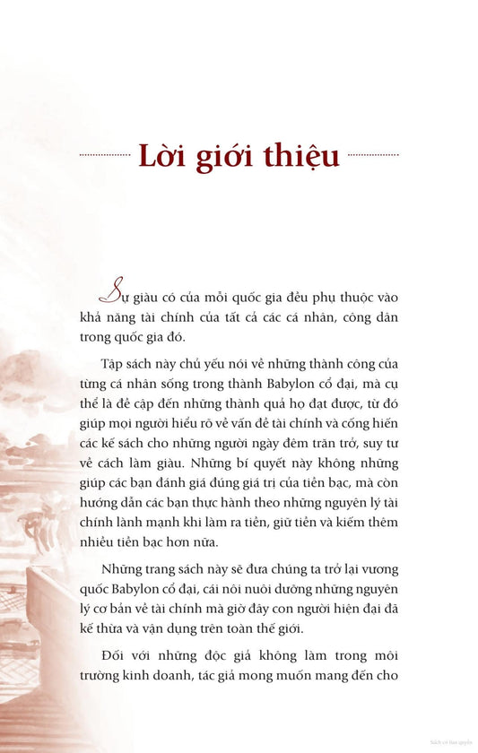 Người Giàu Có Nhất Thành Babylon - Hành Trình Từ Nghèo Khó Đến Sung Túc