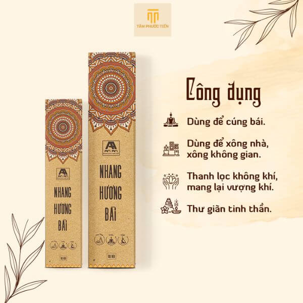 Nhang Hương Bài Mùi dịu ngọt, ấm áp, mùi của sum vầy yêu thương