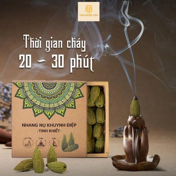 Nhang Nụ Tinh Khiết Khuynh Diệp được đảm bảo không ngâm tẩm hóa chất, không chất tạo hương, không phẩm màu để mang lại sản phẩm nhang nụ tinh khiết, đảm bảo an toàn cho sức khỏe, đem đến trải nghiệm tốt nhất cho người dùng.