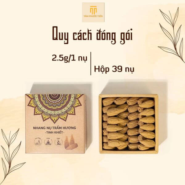 Nhang Nụ Trầm Hương tinh khiết đều là thành phần tự nhiên từ thảo mộc bản địa được thu hái thủ công là kết tinh của trời đất núi rừng, là thứ sản vật sạch sẽ, thơm tho nhất trần gian