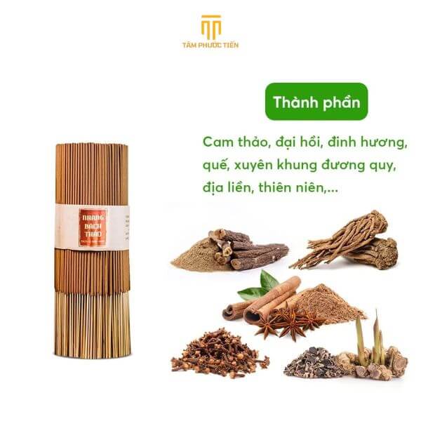 Nhang Bách Thảo - Nhang hương thuốc bắc - Mùi hương thiền đình, tịnh tâm, thư giãn