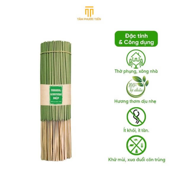 Nhang khuynh diệp Cao Cấp - Nhang sạch thảo mộc được làm từ vỏ quế lâu năm - Mùi hương ấm áp tăng khả năng tập trung, giảm căng thẳng