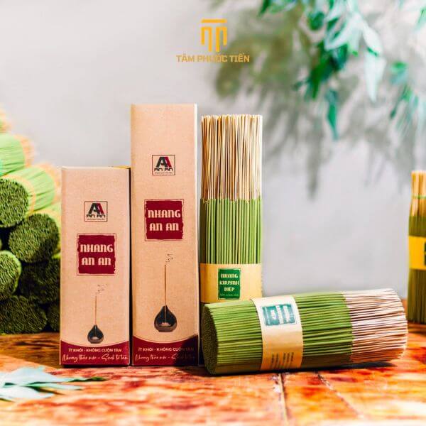 Nhang khuynh diệp Cao Cấp - Nhang sạch thảo mộc được làm từ vỏ quế lâu năm - Mùi hương ấm áp tăng khả năng tập trung, giảm căng thẳng