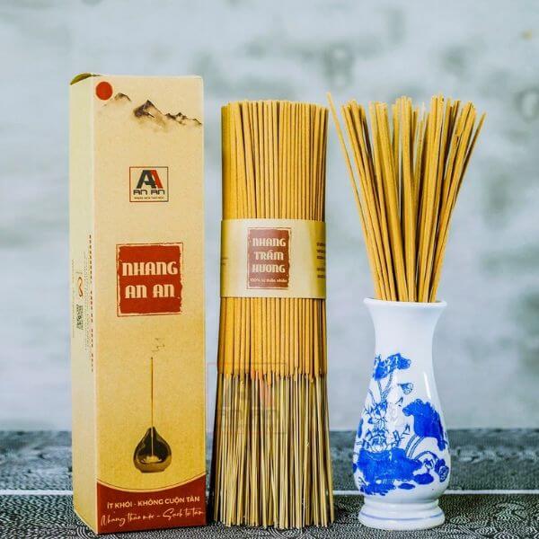 Nhang cân Trầm Hương Cao Cấp - Nhang từ bột trầm hương 100% tự nhiên, nguyên chất, mùi hương nồng nàn sâu lắng