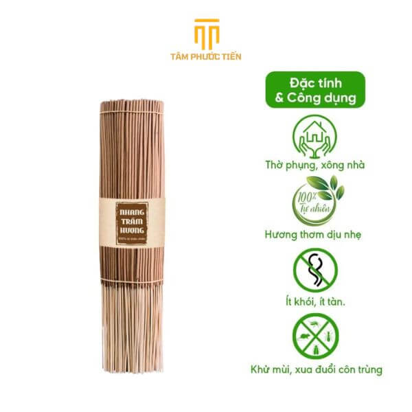 Nhang cân Trầm Hương Cao Cấp - Nhang từ bột trầm hương 100% tự nhiên, nguyên chất, mùi hương nồng nàn sâu lắng