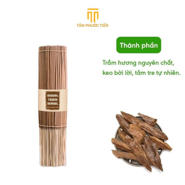 Nhang cân Trầm Hương Cao Cấp - Nhang từ bột trầm hương 100% tự nhiên, nguyên chất, mùi hương nồng nàn sâu lắng