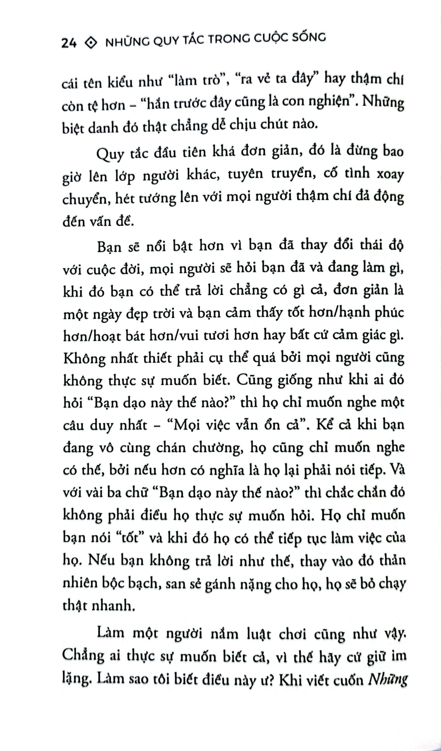 Những Quy Tắc Trong Cuộc Sống là cẩm nang cần thiết để giúp bạn từng bước xây dựng cuộc sống đáng mơ ước đồng thời lan tỏa giá trị tốt đẹp đến tất cả mọi người