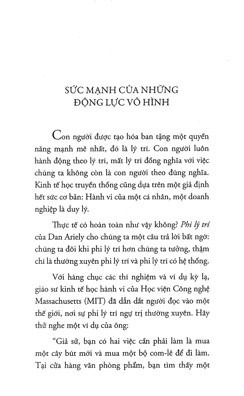 Phi Lý Trí – Giải Mã Hành Vi Con Người Bằng Khoa Học