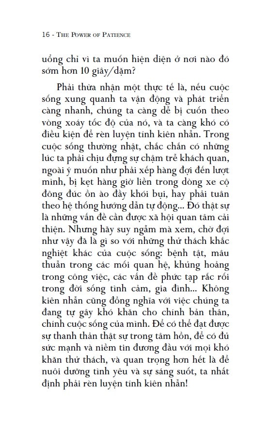 Sức Mạnh Lòng Kiên Nhẫn – Học Nghệ Thuật Bình Tĩnh Giữa Dòng Đời Vội Vã