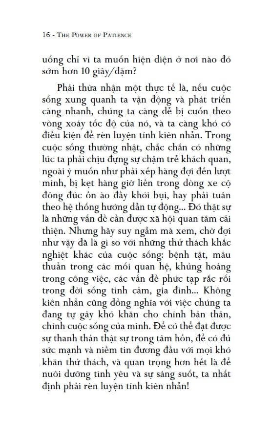 Sức Mạnh Lòng Kiên Nhẫn – Học Nghệ Thuật Bình Tĩnh Giữa Dòng Đời Vội Vã