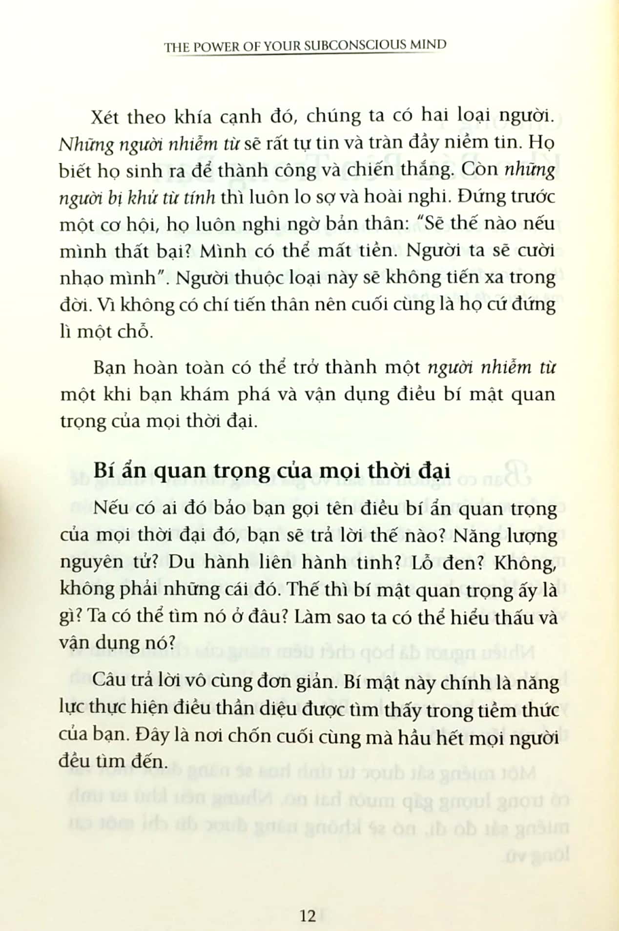 Sức Mạnh Tiềm Thức - Khám Phá Bí Mật Tạo Nên Thành Công