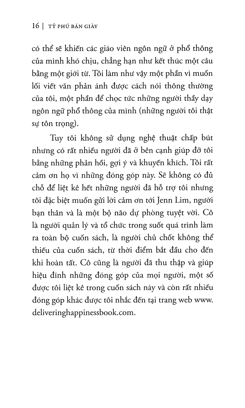 Tỷ Phú Bán Giày – Hành Trình Gắn Hạnh Phúc Với Thành Công