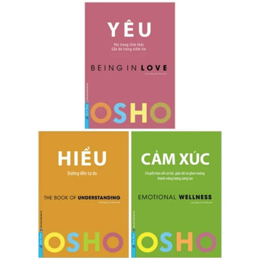 Combo Sách Osho Bộ 3 Cuốn - Combo Cảm Xúc Yêu Hiểu