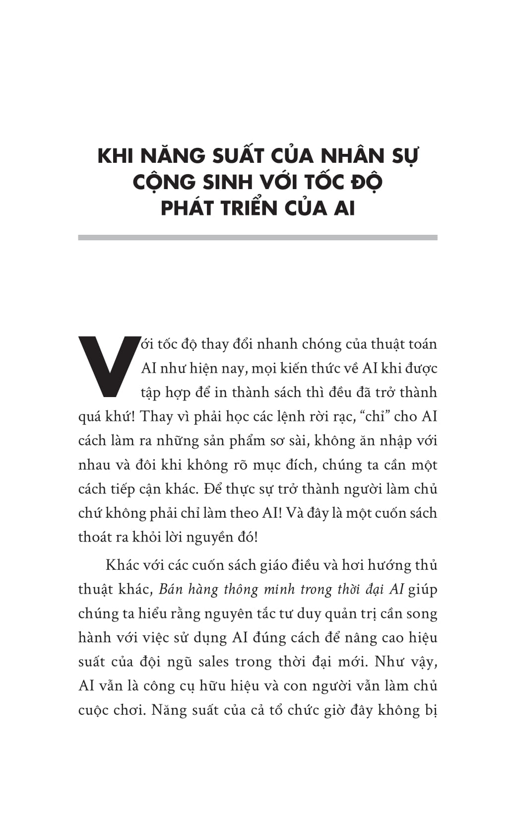 Bán Hàng Thông Minh Trong Thời Đại AI 1% Nhân Lực Tạo Ra 99% Doanh Thu