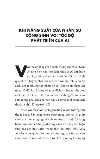 Bán Hàng Thông Minh Trong Thời Đại AI 1% Nhân Lực Tạo Ra 99% Doanh Thu