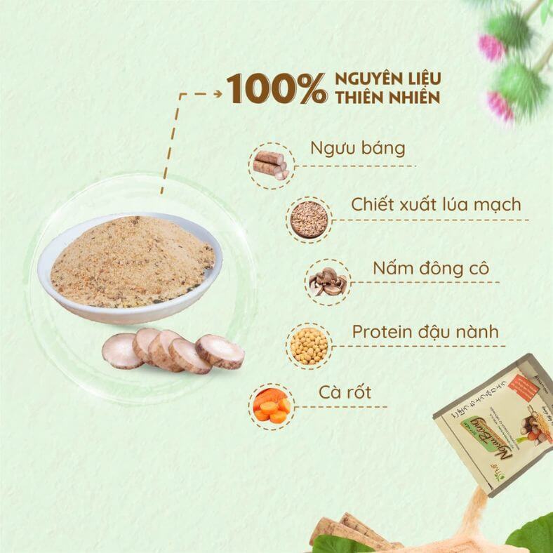 Bột Nêm Ngưu Báng – Thanh Lọc, Dinh Dưỡng và An Toàn&nbsp;được chiết xuất từ củ ngưu báng – loại củ được mệnh danh là "nhà máy" thanh lọc mỡ máu và lượng đường trong cơ thể. Không chỉ giúp món ăn thêm thơm ngon và thanh ngọt tự nhiên, bột nêm còn hỗ trợ đào thải độc tố và thanh lọc cơ thể.