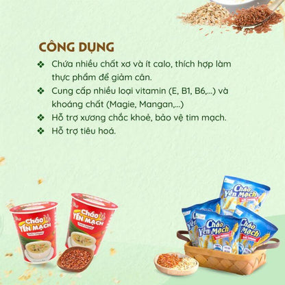 Cháo Yến Mạch Gạo Lứt – Bữa Ăn Nhanh Gọn, Dinh Dưỡng và An Toàn sẽ giúp bạn giải quyết những nỗi lo này với một bữa ăn nhanh chóng, thơm ngon và hoàn toàn tự nhiên.