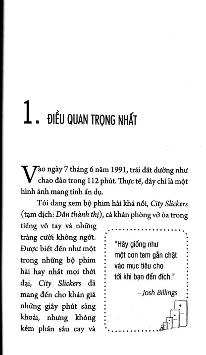The One Thing – Điều Ý Nghĩa Nhất Trong Từng Khoảnh Khắc Cuộc Đời