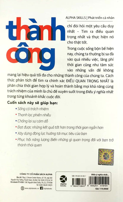 The One Thing – Điều Ý Nghĩa Nhất Trong Từng Khoảnh Khắc Cuộc Đời