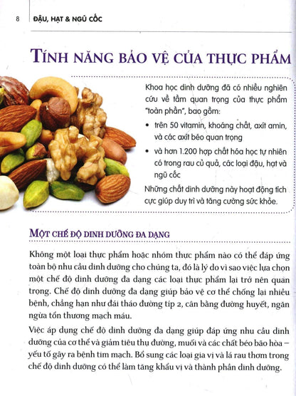 Dinh Dưỡng Chữa Bệnh - Đậu, Hạt & Ngũ Cốc: Chia sẻ về các loại đậu hạt, ngũ cốc giàu chất xơ và protein, chế độ ăn phù hợp giúp phòng ngừa bệnh tim, tiểu đường.