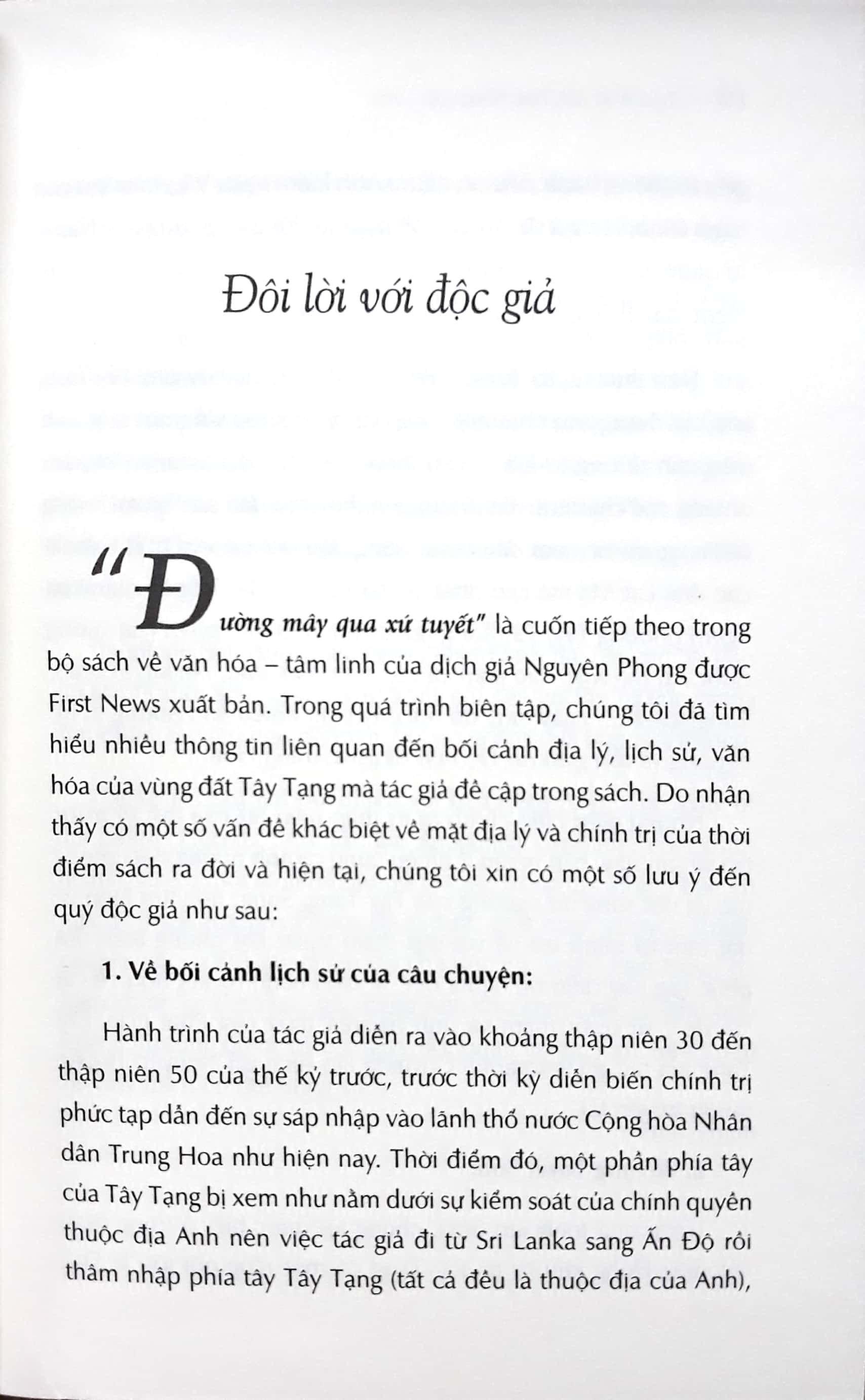 Sách Đường Mây Qua Xứ Tuyết