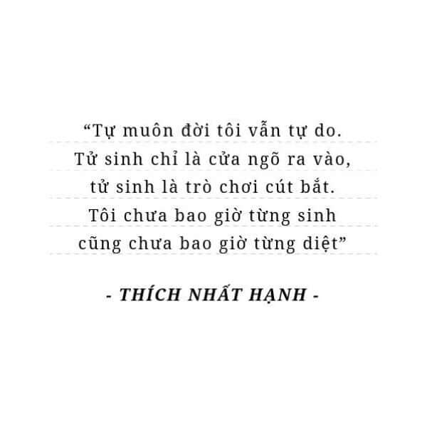 Không Diệt Không Sinh Đừng Sợ Hãi là người bạn đồng hành trên hành trình tìm kiếm sự giác ngộ và hạnh phúc đích thực, khám phá chiều sâu trí tuệ.