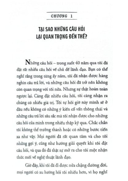 Lãnh Đạo Giỏi Hỏi Câu Hỏi Hay