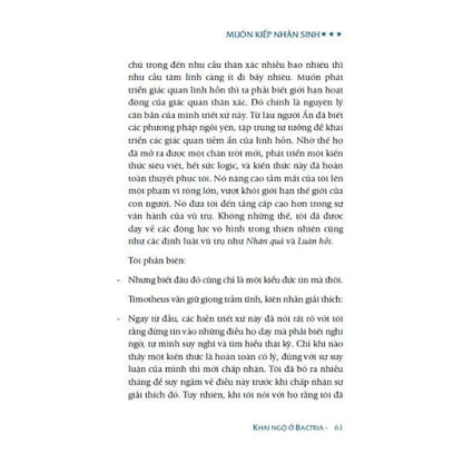 Muôn Kiếp Nhân Sinh - Many Times, Many Lives - Tập 3 là một tác phẩm đối với những ai đang tìm kiếm sự thấu hiểu sâu sắc hơn về bản chất con người và vũ trụ