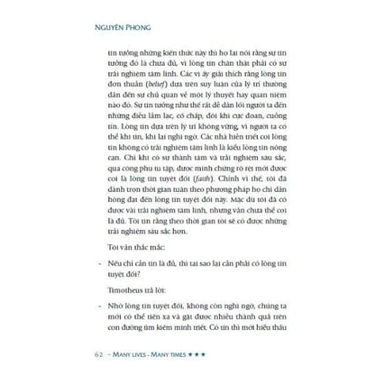 Muôn Kiếp Nhân Sinh - Many Times, Many Lives - Tập 3 là một tác phẩm đối với những ai đang tìm kiếm sự thấu hiểu sâu sắc hơn về bản chất con người và vũ trụ