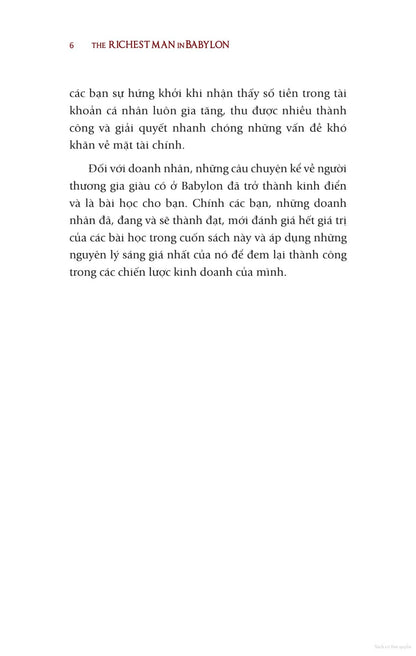 Người Giàu Có Nhất Thành Babylon - Hành Trình Từ Nghèo Khó Đến Sung Túc