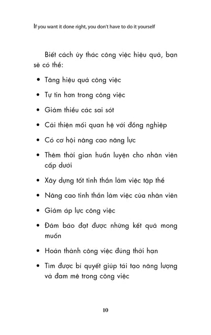 Người Giỏi Không Phải Là Người Làm Tất Cả – Nghệ Thuật Ủy Quyền Hiệu Quả Của Nhà Lãnh Đạo Thông Minh