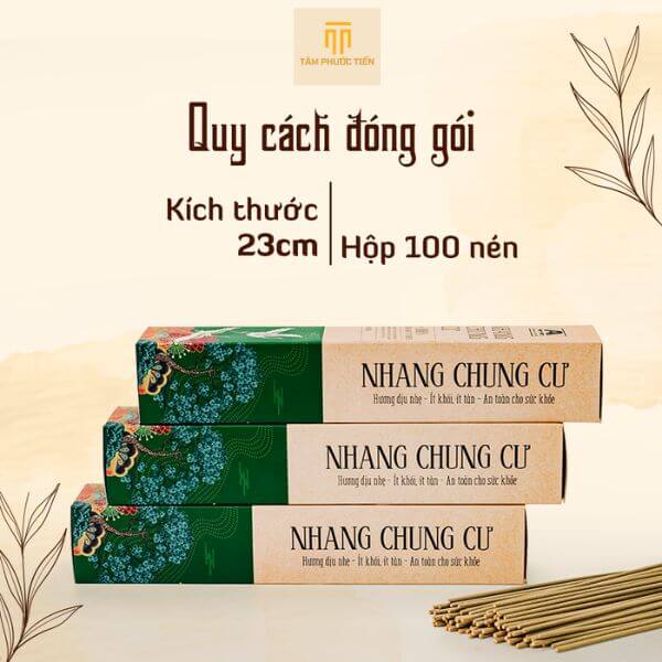 Nhang Chung Cư - 100% Thảo Mộc Tự Nhiên giải pháp hoàn hảo cho không gian sống hiện đại, không chứa hóa chất độc hại, đảm bảo an toàn cho sức khỏe và phù hợp với mọi đối tượng, kể cả người già, trẻ nhỏ và phụ nữ mang thai.