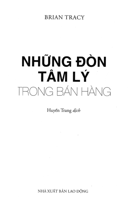 Những Đòn Tâm Lý Trong Bán Hàng – Nghệ Thuật Thấu Hiểu Khách Hàng Và Bứt Phá Doanh Số