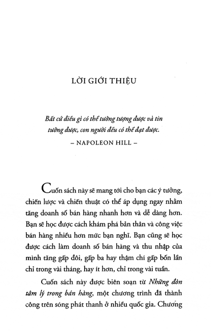 Những Đòn Tâm Lý Trong Bán Hàng – Nghệ Thuật Thấu Hiểu Khách Hàng Và Bứt Phá Doanh Số