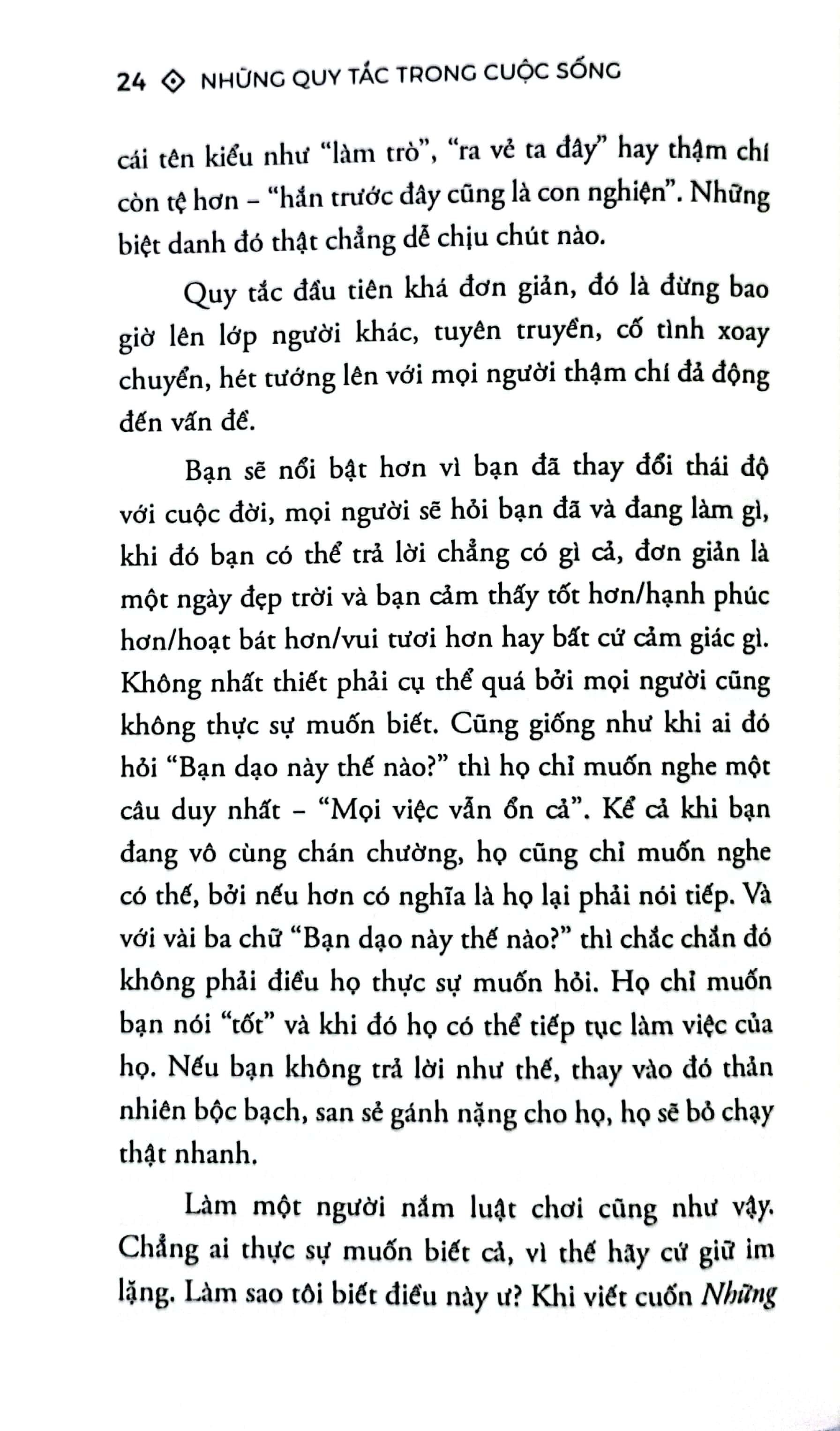 Những Quy Tắc Trong Cuộc Sống là cẩm nang cần thiết để giúp bạn từng bước xây dựng cuộc sống đáng mơ ước đồng thời lan tỏa giá trị tốt đẹp đến tất cả mọi người 